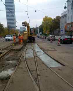 Gleis- und Weicheninstandsetzung Bahnhofstrasse